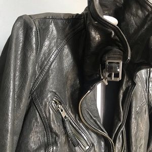 AllSaints Black Leather Jacket